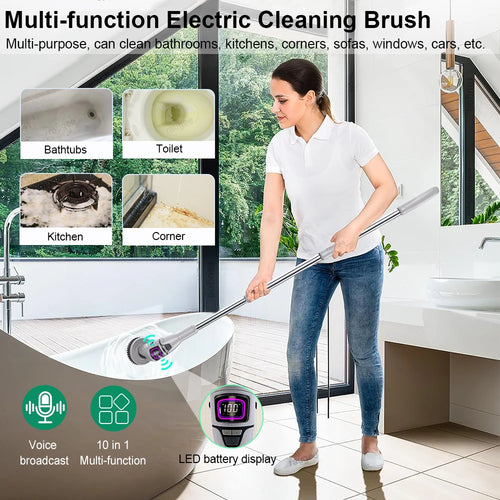 PowerClean 10-in-1 Electric Spin Scrubber