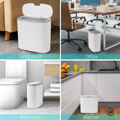 Sensor-Activated Compact Trash Bin
