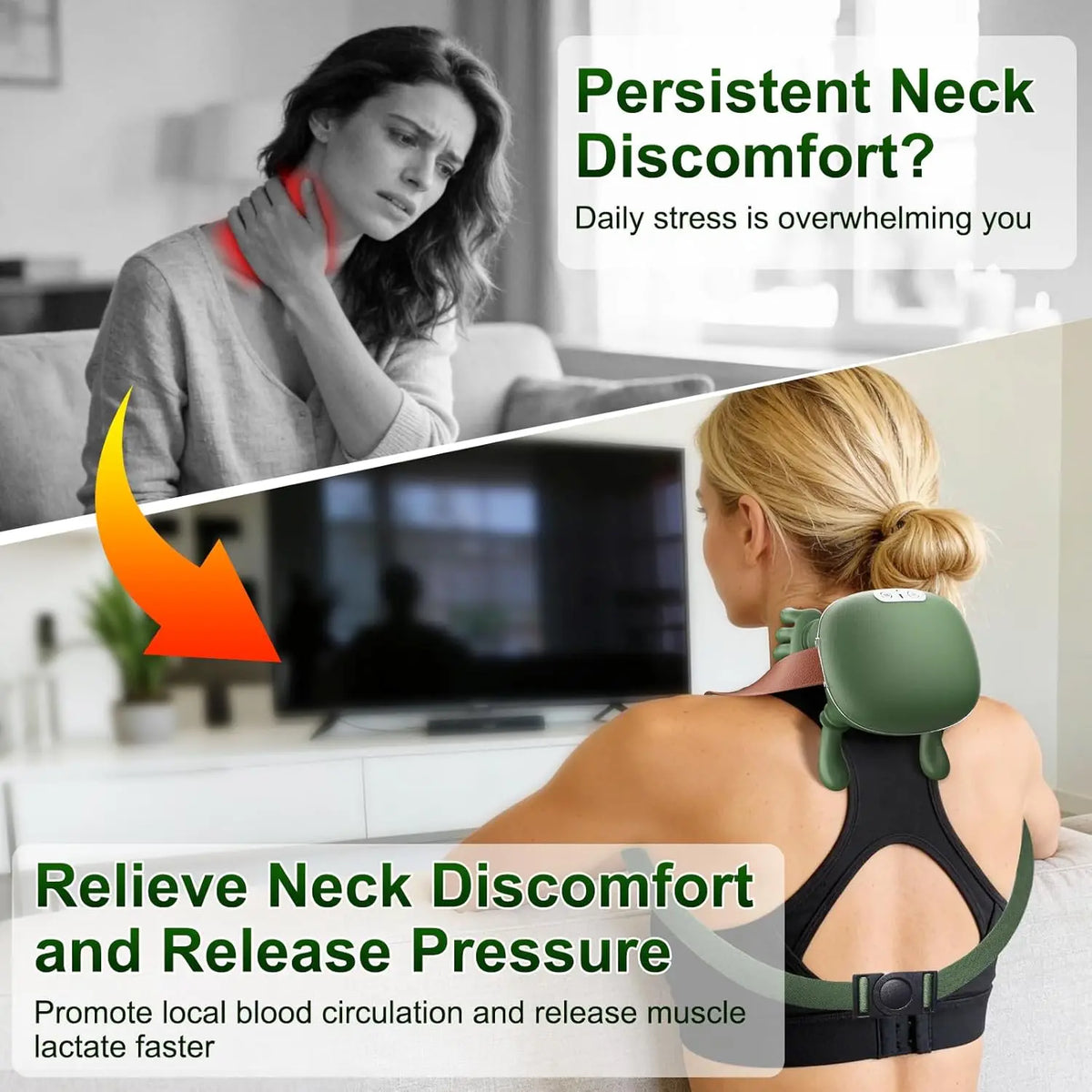 Relax & Rejuvenate Wireless Neck Massager