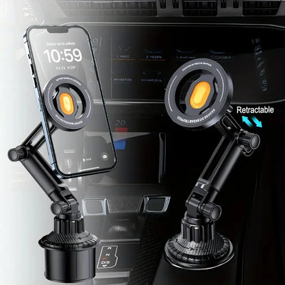 Magnetic Water Cup Holder Phone Mount