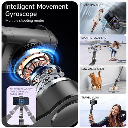 Premium 360° Face Tracking Gimbal for Mobile & Camera