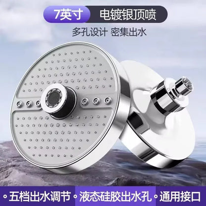 LuxFlow Rainfall Shower Head with sleek fixed ceiling-mounted installation for modern bathrooms