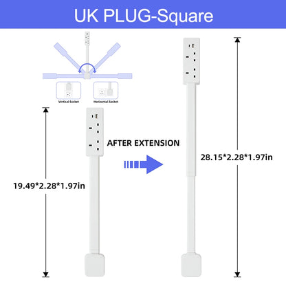 Flexible Power Extender with Rotatable Outlets