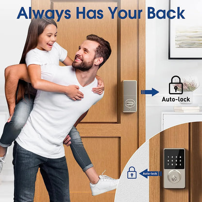 Smart Lock Pro with Keyless Entry designed for doors measuring 35 to 50 millimeters thick
