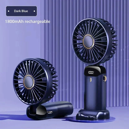 Personal Cooling Breeze Controller – Cooling Breeze Controller’s display screen showing battery level and fan speed