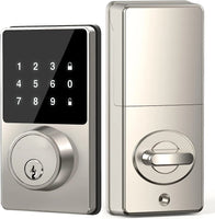 Smart Lock Pro with Keyless Entry featuring a sleek touchscreen keypad for secure keyless access
