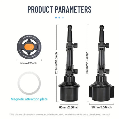 Magnetic Water Cup Holder Phone Mount