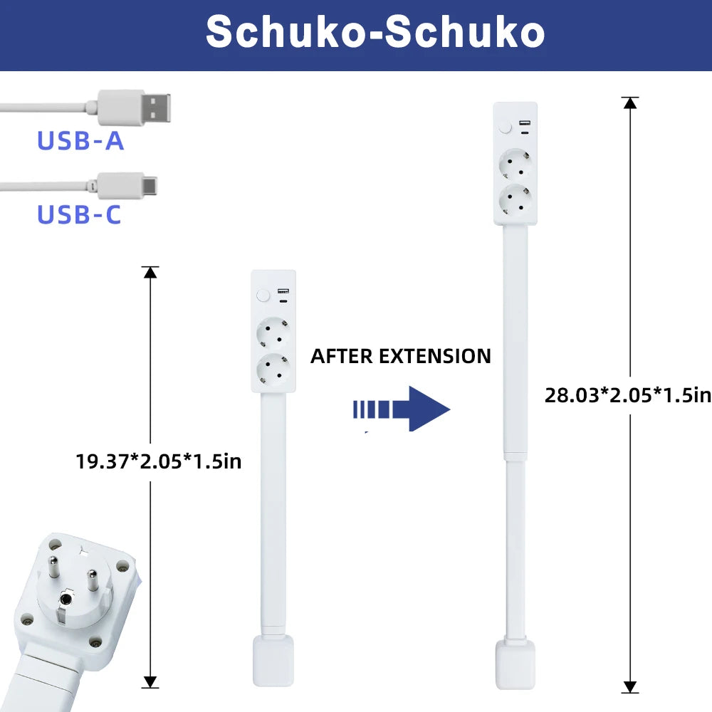 VersaPower 360° Extendable Power Socket