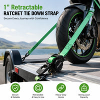 Heavy-Duty Retractable Cargo Strap