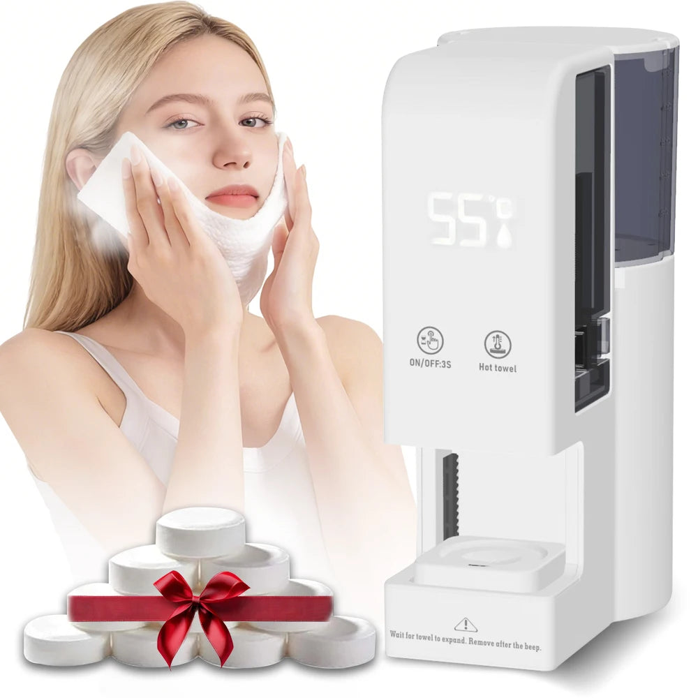 Luxury Quick-Heat Face Towel Dispenser, portable Face Towel Dispenser for quickly warming disposable towels