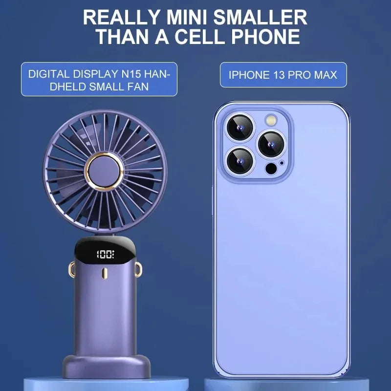 Personal Cooling Breeze Controller – Cooling Breeze Controller’s lightweight neck-hanging and handheld fan design