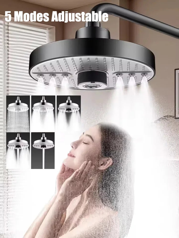 LuxFlow Rainfall Shower Head, modern ceiling-mounted Rainfall Shower Head for a spa-like bathroom experience