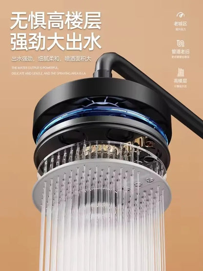LuxFlow Rainfall Shower Head with adjustable spray modes for customized shower comfort