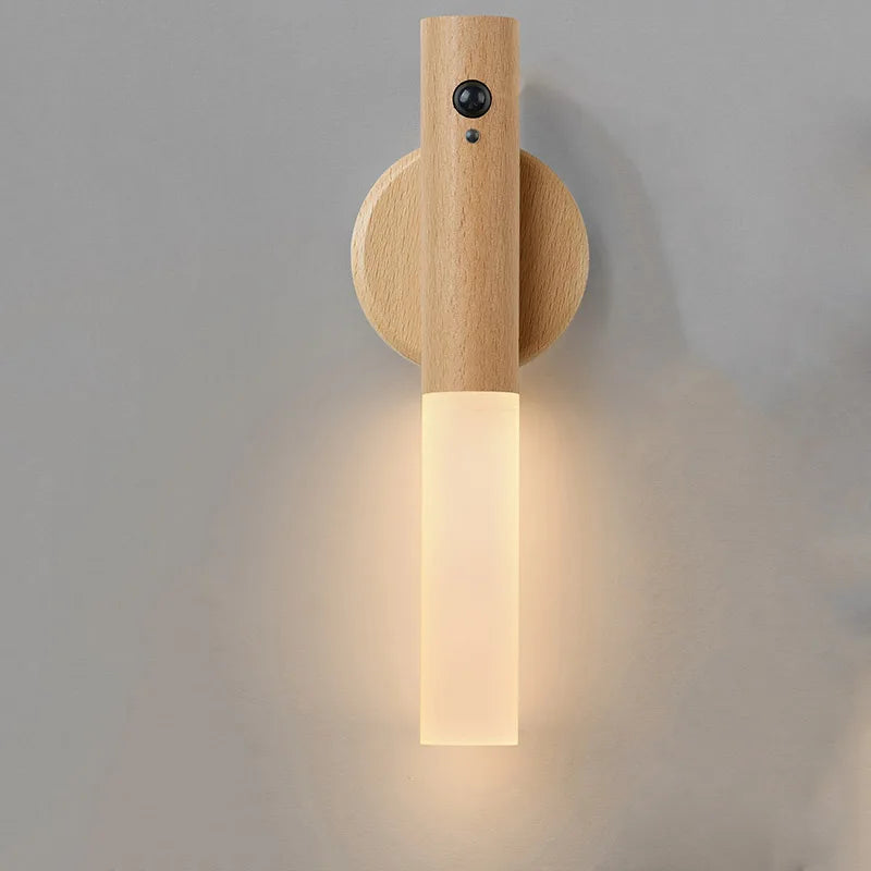 Elaris GlowSense™ rechargeable motion sensor light guiding the way on stairs