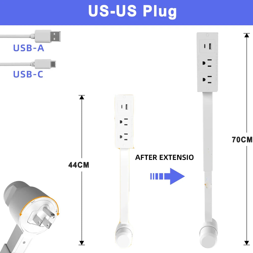 VersaPower 360° Extendable Power Socket
