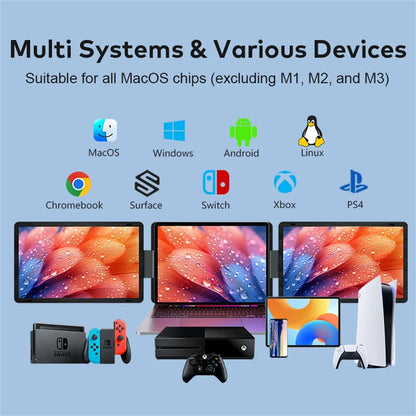 Portable Dual Screen Extender by Elaris Tech with a 16-inch Full HD monitor for expanding laptop workspace and boosting mobile productivity
