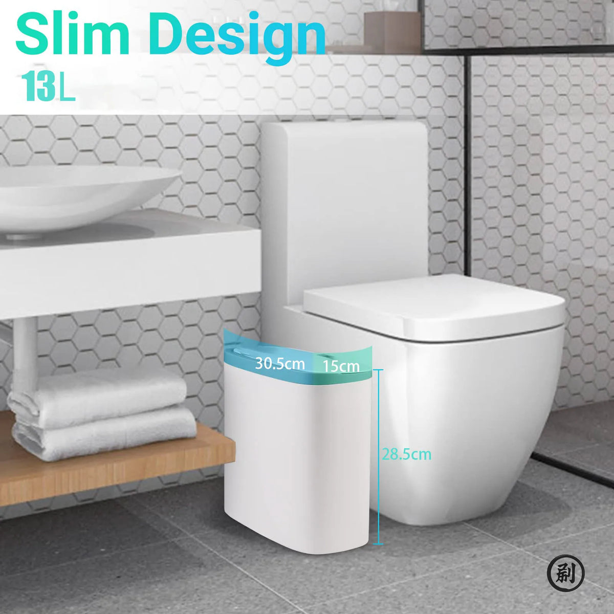 Sensor-Activated Compact Trash Bin