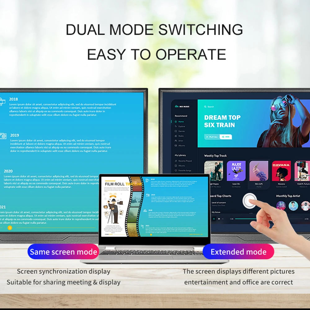 Ultimate Portable Touch Screen Display compatible with Nintendo Switch, PS4, PS5, Xbox, and other devices