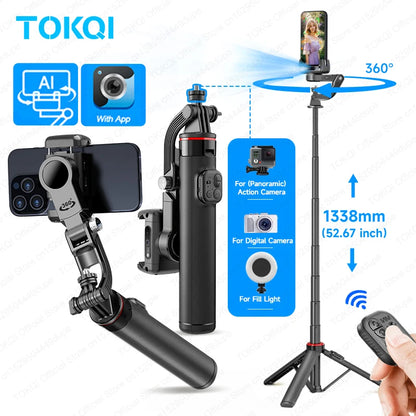 Premium 360° Face Tracking Gimbal for Mobile & Camera