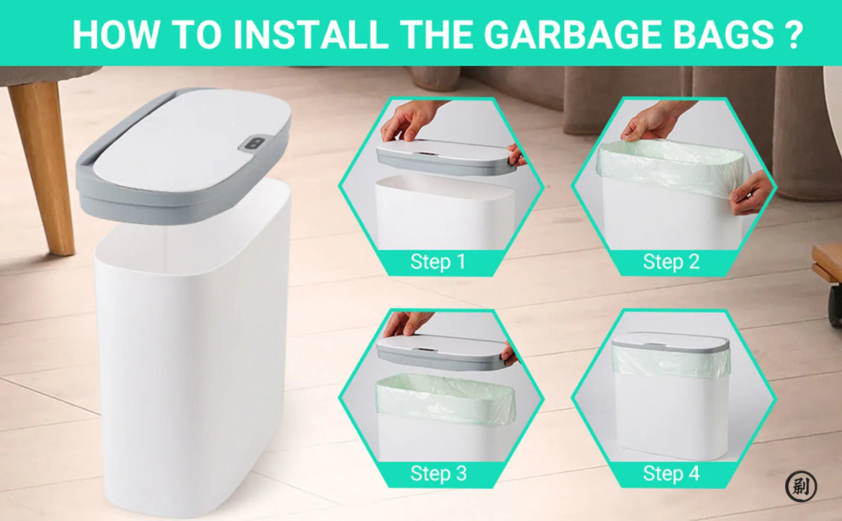 Sensor-Activated Compact Trash Bin