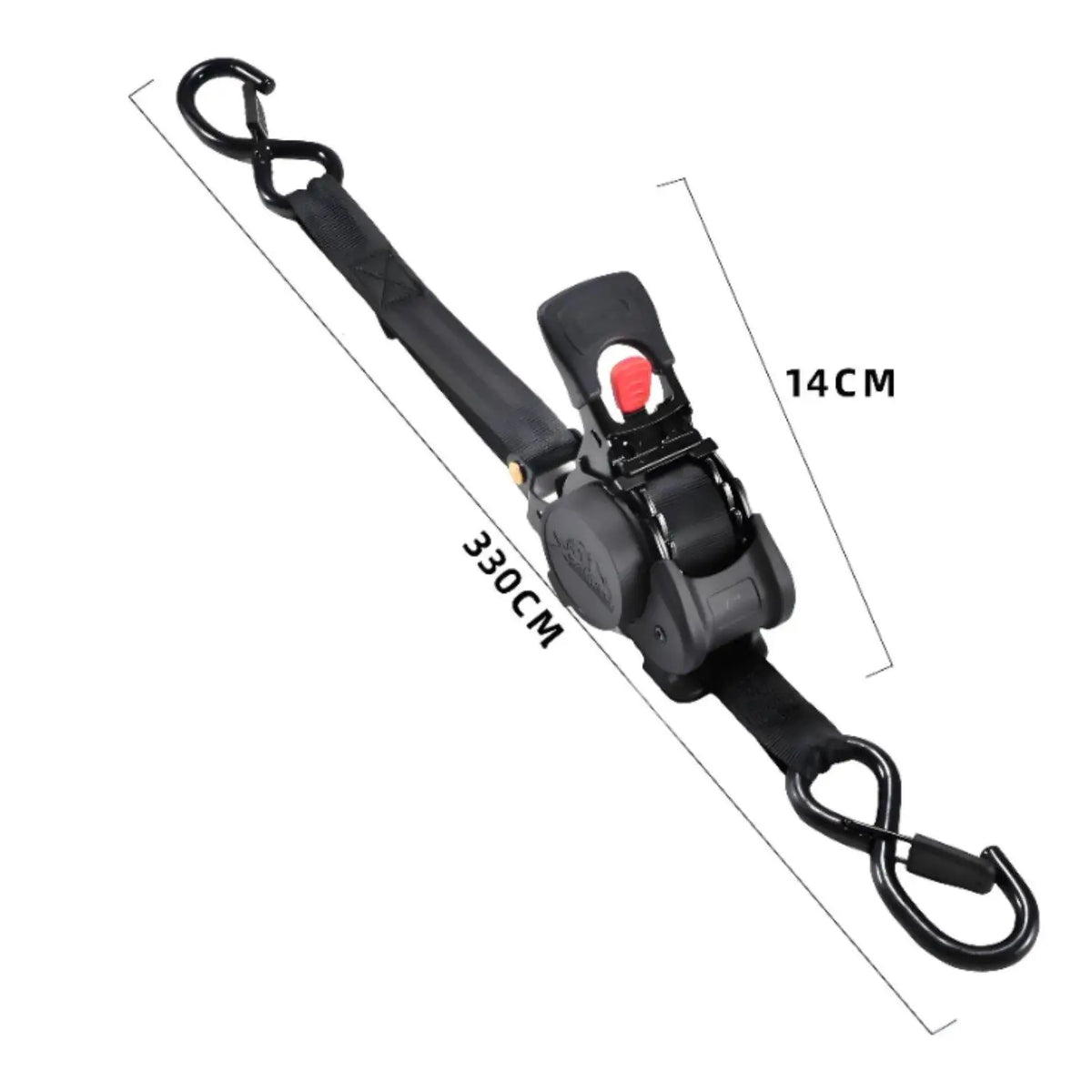 Heavy-Duty Retractable Cargo Strap